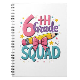 Caderno Espiral Equipe da 6ª Série de Volta às Aulas