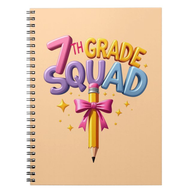 Caderno Espiral Equipe da 7ª Série de Volta às Aulas (Frente)