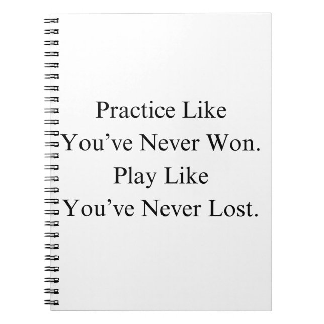 Caderno Espiral Equipe De Basquete De Natal Com Citação Motivativa (Frente)