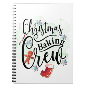 Caderno Espiral Equipe de Confeitaria de Natal