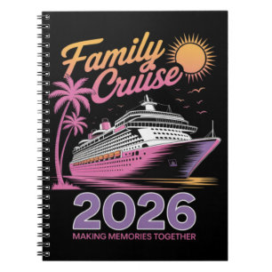 Caderno Espiral Equipe de Cruzeiro Familiar 2026 Viagem Correspond