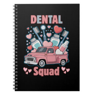 Caderno Espiral Equipe de Dente Fofa da Equipe Odontológica do Dia