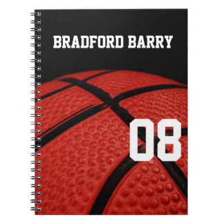 Caderno Espiral Equipe de esporte de basquete