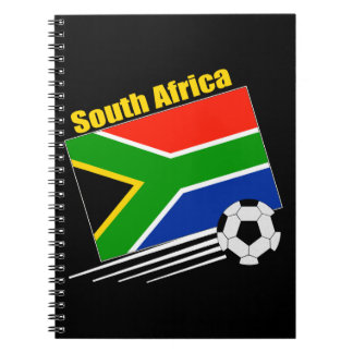 Caderno Espiral Equipe de futebol de África do Sul