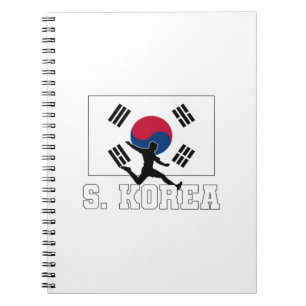 Caderno Espiral Equipe Nacional de Futebol da Coreia do Sul