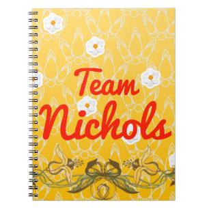 Caderno Espiral Equipe Nichols