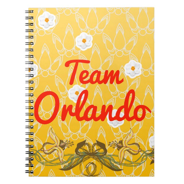 Caderno Espiral Equipe Orlando (Frente)