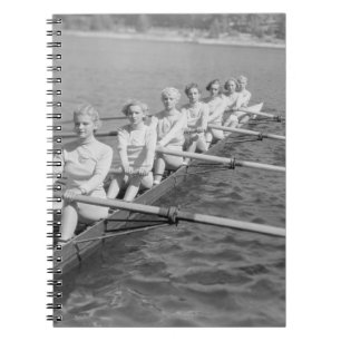 Caderno Espiral EQUIPE Vintage, sport, row, time, boat, retro, c