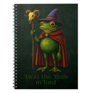 Caderno Espiral Era o 'Tismo Senhor Sapo Meme Conscientização do A