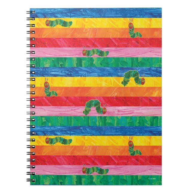 Caderno Espiral Eric Carle | Padrões de distribuição do arco-íris  (Frente)
