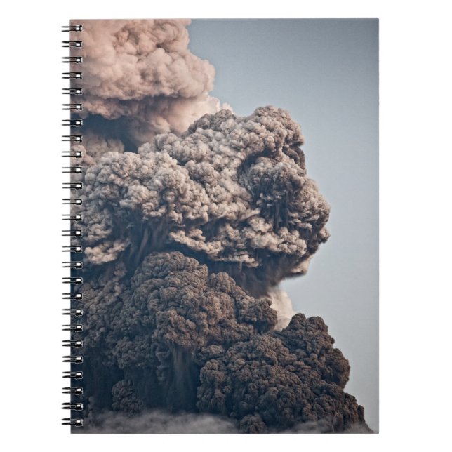 Caderno Espiral Erupção vulcânica de Eyjafjalljokull (Frente)