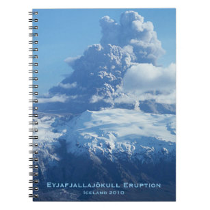 Caderno Espiral Erupção vulcânica islandêsa