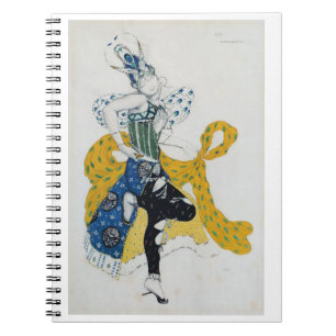 Caderno Espiral Esboço para o balé do "Peri La", por Paul Dukas