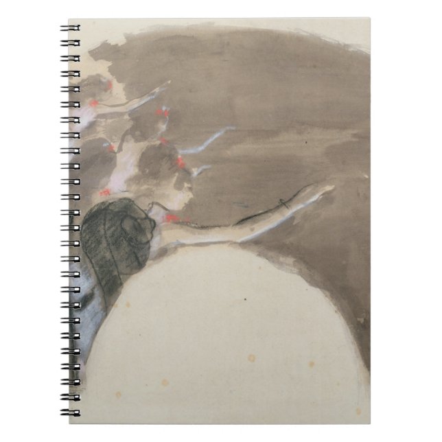Caderno Espiral Esboço para um fã, c.1879 de Edgar Degas | (Frente)