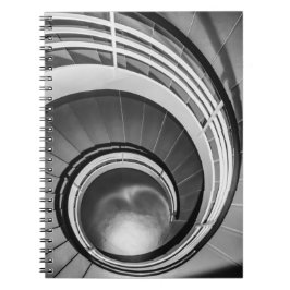 Caderno Espiral Escada Circular BW