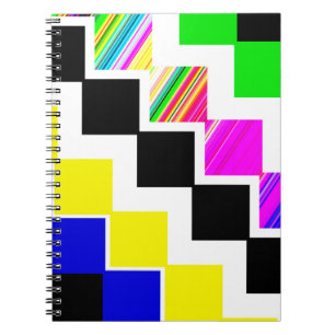 Caderno Espiral Escadas coloridas