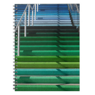 Caderno Espiral Escadas multicolores
