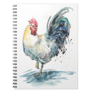 Caderno Espiral Escala de Rooster - Cor da Água