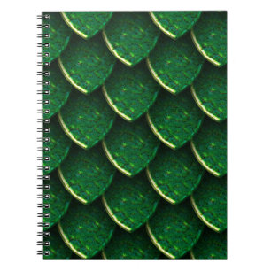 Caderno Espiral Escala Verde do Dragão