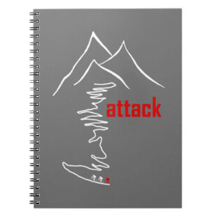 Caderno Espiral Escalada de ciclismo, ataque