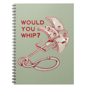Caderno Espiral Escalada de rocha, você chicotearia? Engraçado