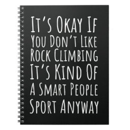 Caderno Espiral Escalada Engraçada De Rochas Engraçadas Presente C
