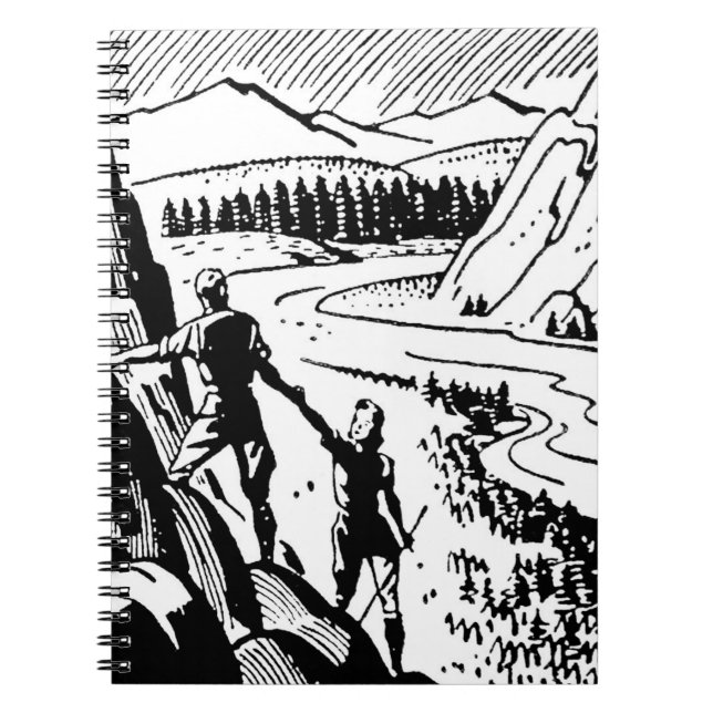 Caderno Espiral Escalada retro (Frente)