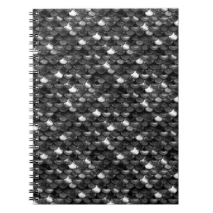 Caderno Espiral Escalas Pretas e Brancas de Queda