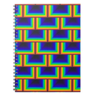 Caderno Espiral Escalas quadradas de espectro solar
