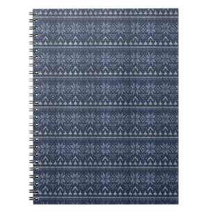 Caderno Espiral Escandinavo, tricô