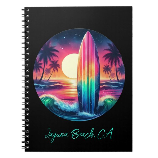 Caderno Espiral Escape do surfboard (Frente)