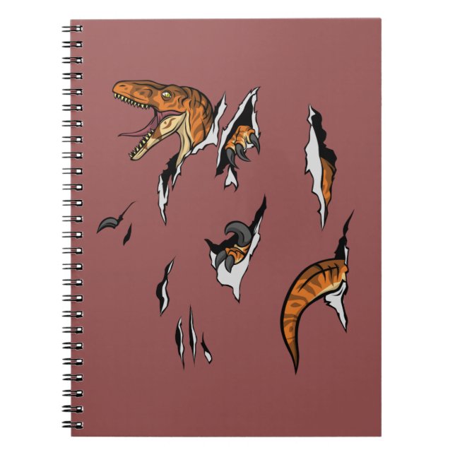 Caderno Espiral Escape do Velociraptor (Frente)