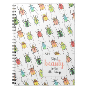 Caderno Espiral Escaravelhos