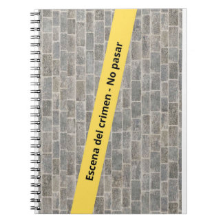 Caderno Espiral Escena del crimen