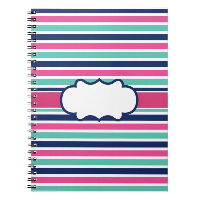 Caderno Espiral Escola de Enlace de Nomes Personalizados de Notebo (Frente)