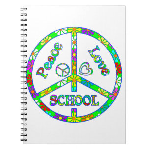 Caderno Espiral Escola do sinal de paz