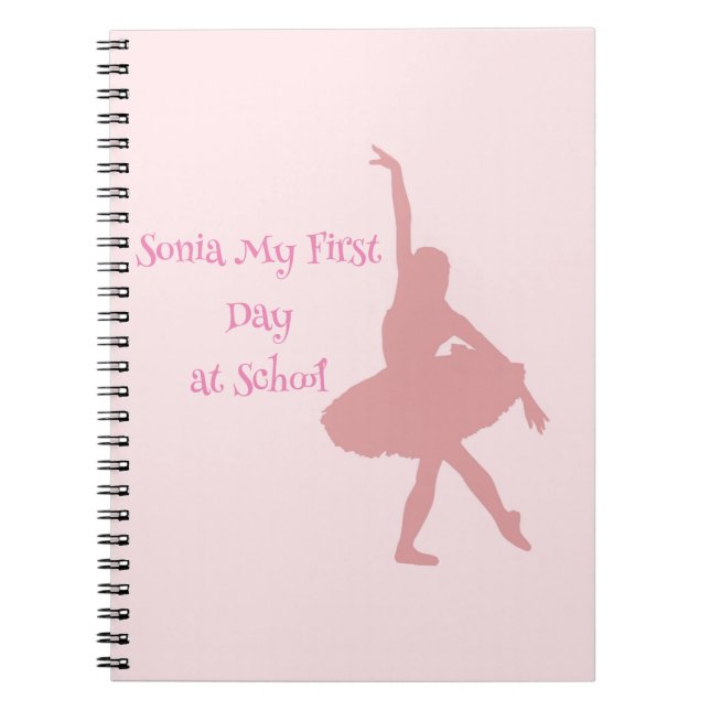 Caderno Espiral Escola Pensada Única Ballerina (Frente)