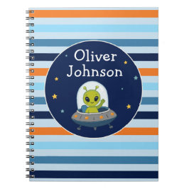 Caderno Espiral Escola Personalizada de Alienígenas Espaciais para