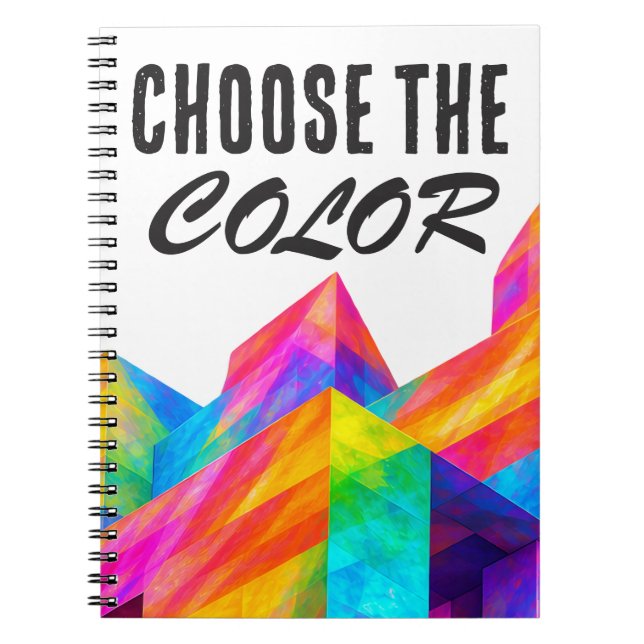 Caderno Espiral Escolha a cor (Frente)