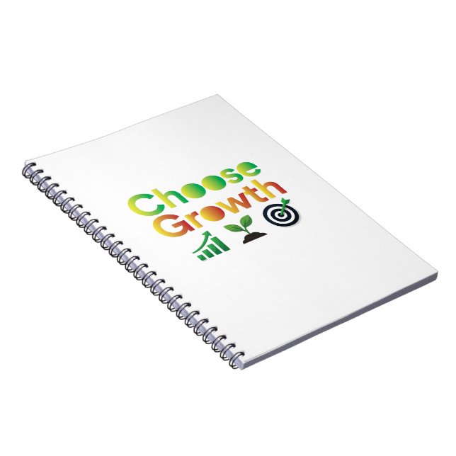 Caderno Espiral Escolha o Crescimento (Lado Direito)