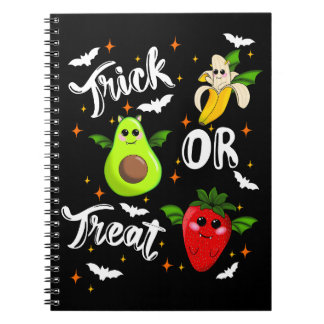 Caderno Espiral Escolha ou trate frutas brancas