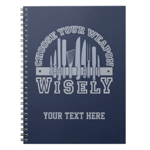 Caderno Espiral Escolha seu notebook personalizado Arma