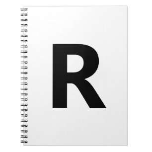 Caderno Espiral Escolher qualquer letra Fonte: Aberto Sans Conde