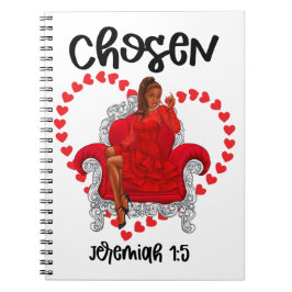 Caderno Espiral Escolhido Jeremiah 1:5 Namorados Galentines Dia De