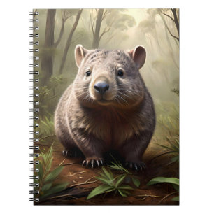 Caderno Espiral "Escondido no Bush: Um Morcego Aussie na Selvagem"
