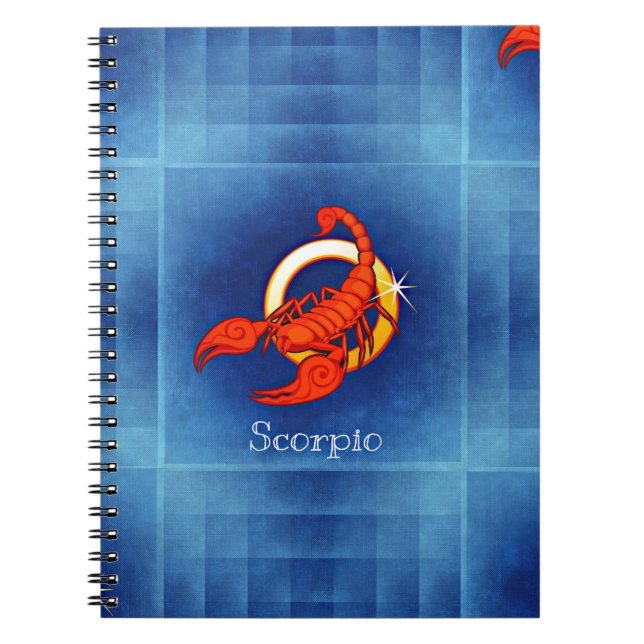 Caderno Espiral escorpião horóscopo (Frente)