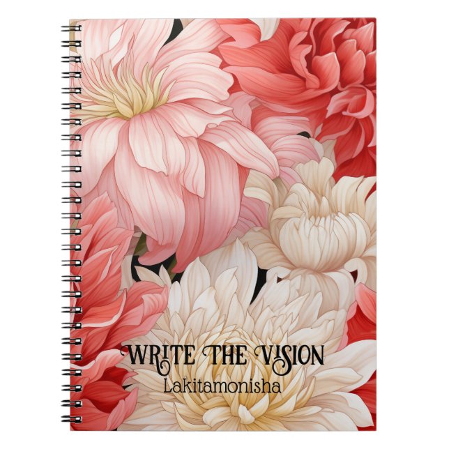 Caderno Espiral Escreva A Visão Personalizada (Frente)