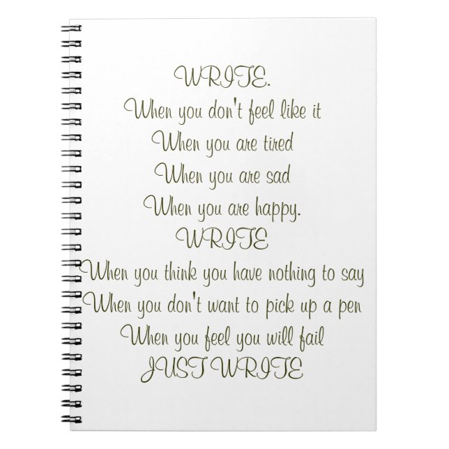 Caderno Espiral Escreva! Anule o livro (Frente)