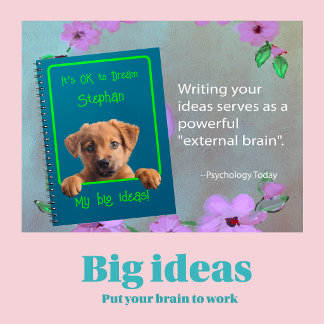 Caderno Espiral Escreva ou Desenhe Meu Cachorrinho das Grandes Ide