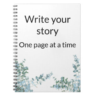 Caderno Espiral Escreva sua história - notebook fotográfico motiva